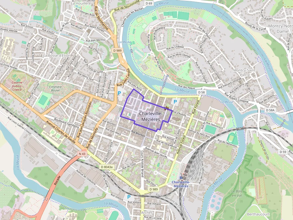 Appartement 61 m² deux pieces à vendre à Charleville-Mézières