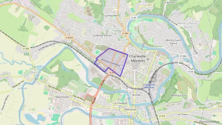 Appartement 38 m² deux pieces à vendre à Charleville-Mézières Appartement 38 m² deux pieces à vendre à Charleville-Mézières