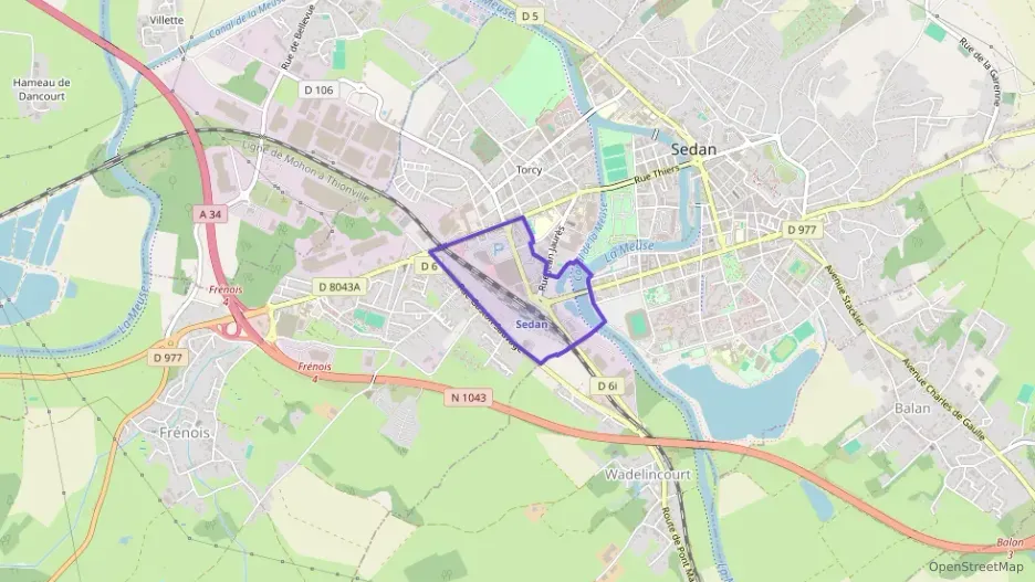 Appartement 39 m² deux pieces à vendre à Sedan