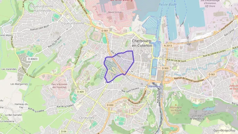 Appartement 47 m² deux pieces à vendre à Cherbourg-en-Cotentin