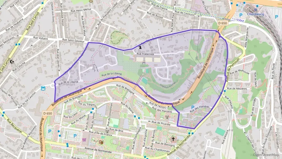 Appartement 72 m² quatre pièces à vendre à Cherbourg-en-Cotentin