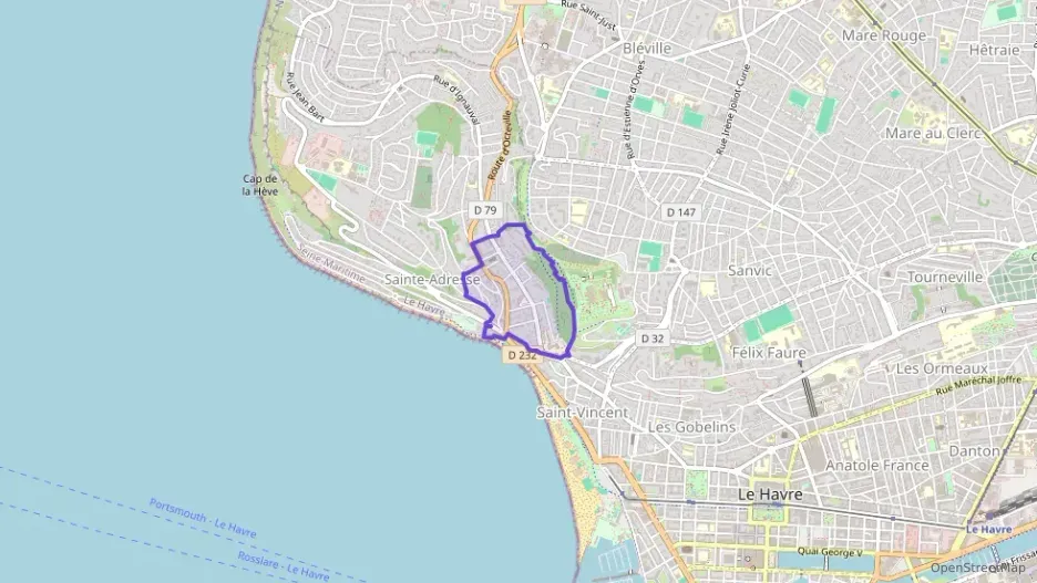 Appartement 60 m² trois pièces à vendre à Sainte-Adresse