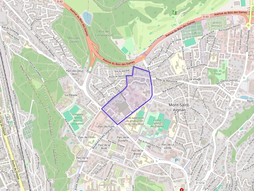 Appartement 47 m² deux pieces à vendre à Mont-Saint-Aignan