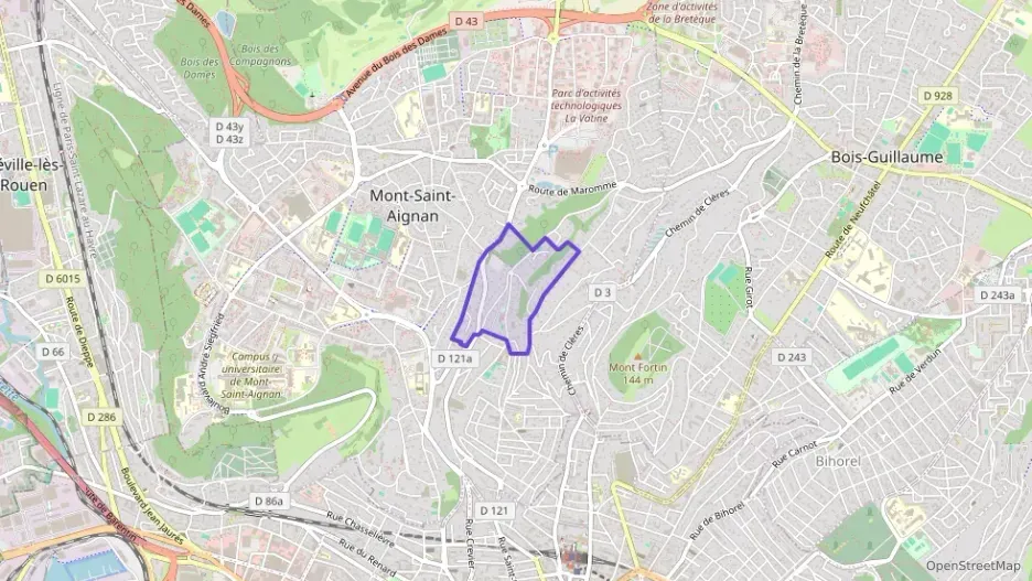 Appartement 138 m² quatre pièces à vendre à Mont-Saint-Aignan Appartement 138 m² quatre pièces à vendre à Mont-Saint-Aignan