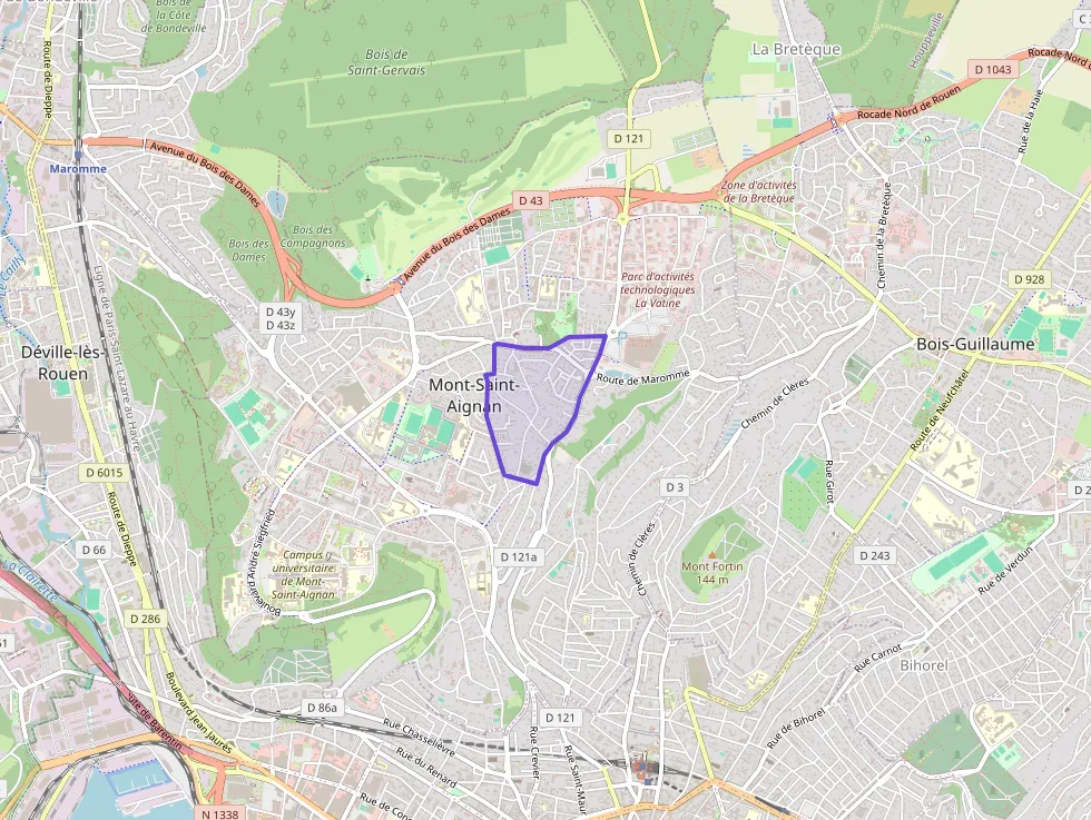 Appartement 97 m² quatre pièces à vendre à Mont-Saint-Aignan