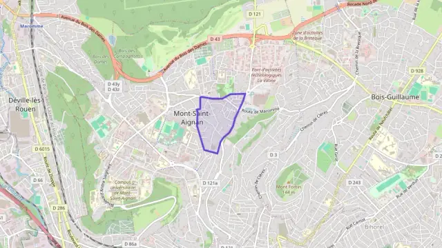 Appartement 64 m² quatre pièces à vendre à Mont-Saint-Aignan