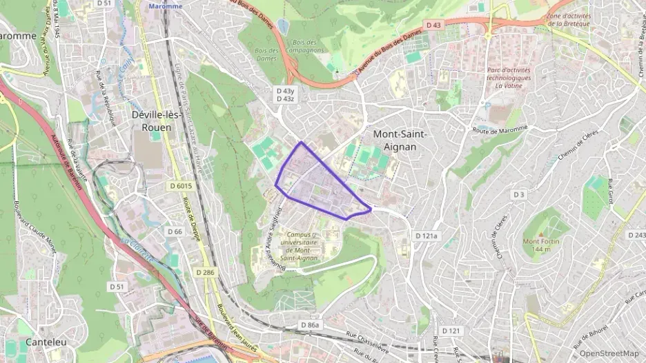 Appartement 67 m² quatre pièces à vendre à Mont-Saint-Aignan Appartement 67 m² quatre pièces à vendre à Mont-Saint-Aignan