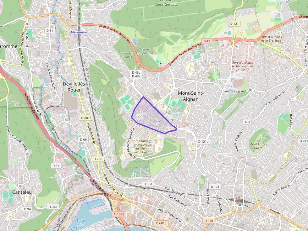 Appartement 83 m² quatre pièces à vendre à Mont-Saint-Aignan