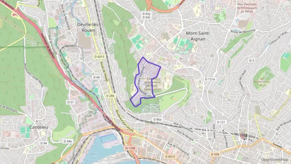 Appartement 73 m² quatre pièces à vendre à Mont-Saint-Aignan