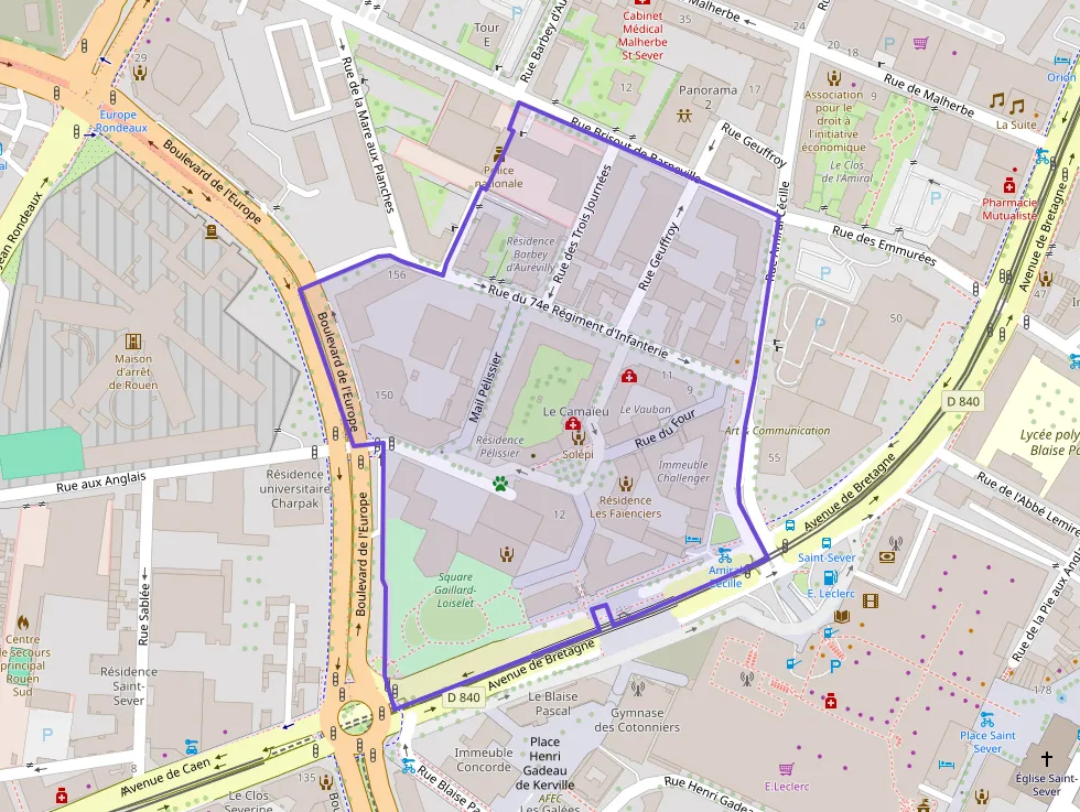 Appartement 93 m² quatre pièces à vendre à Rouen