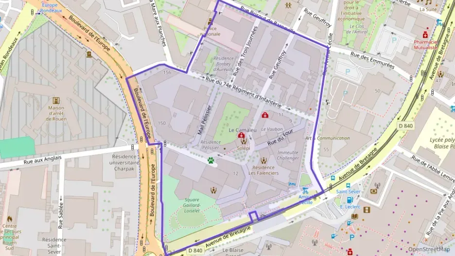 Appartement 93 m² quatre pièces à vendre à Rouen