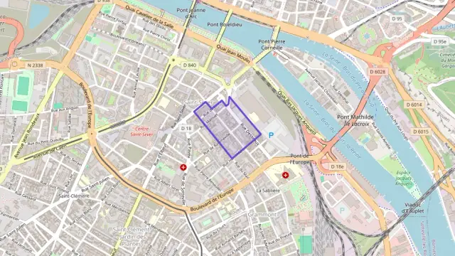 Appartement 42 m² une piece à vendre à Rouen