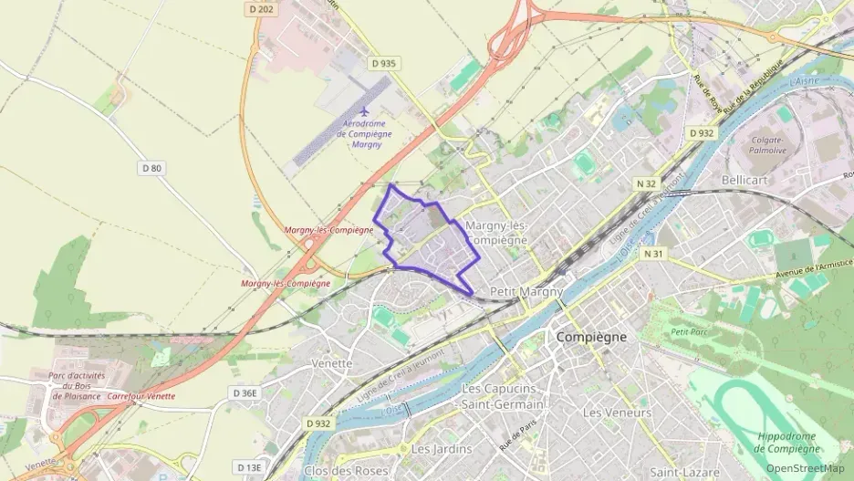 Appartement 46 m² deux pieces à vendre à Margny-lès-Compiègne