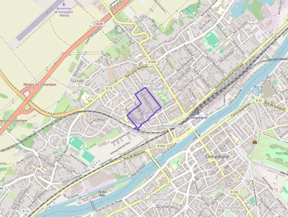 Appartement 61 m² trois pièces à vendre à Margny-lès-Compiègne