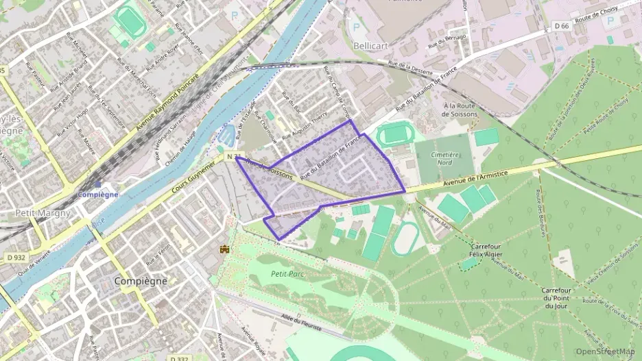 Appartement 70 m² trois pièces à vendre à Compiègne