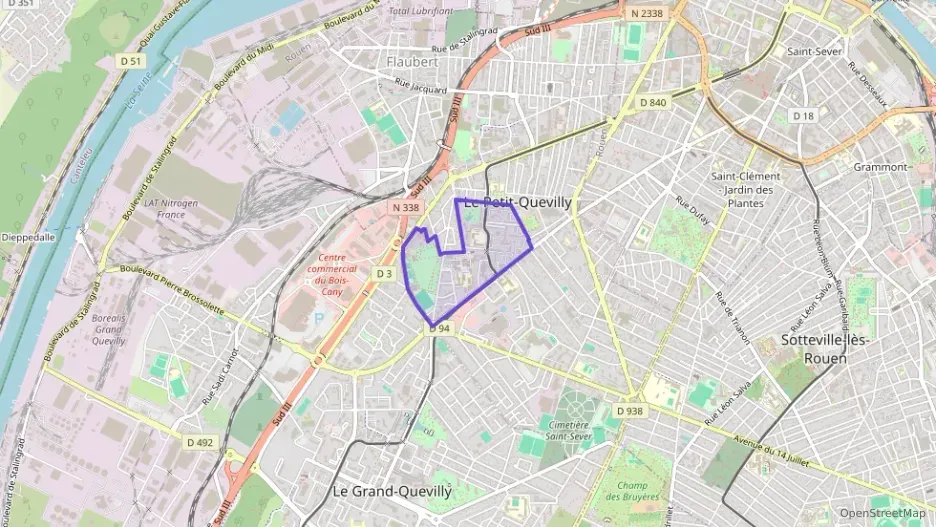 Appartement 65 m² quatre pièces à vendre à Le Petit-Quevilly