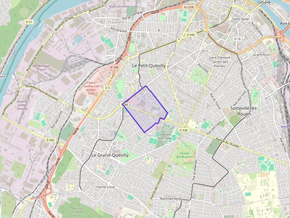 Appartement 66 m² quatre pièces à vendre à Le Petit-Quevilly