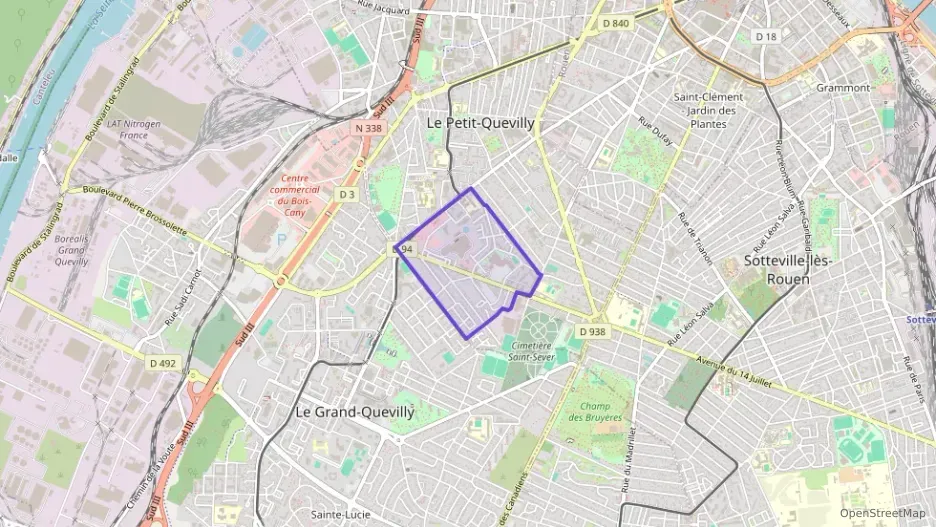 Appartement 66 m² quatre pièces à vendre à Le Petit-Quevilly