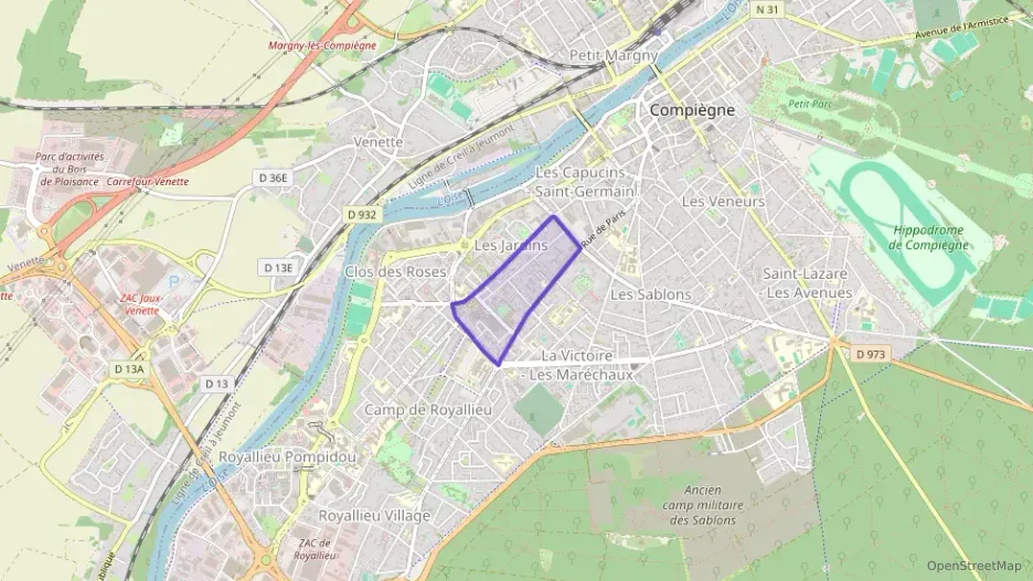 Appartement 62 m² trois pièces à vendre à Compiègne