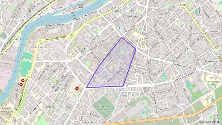 Appartement 58 m² trois pièces à vendre à Compiègne