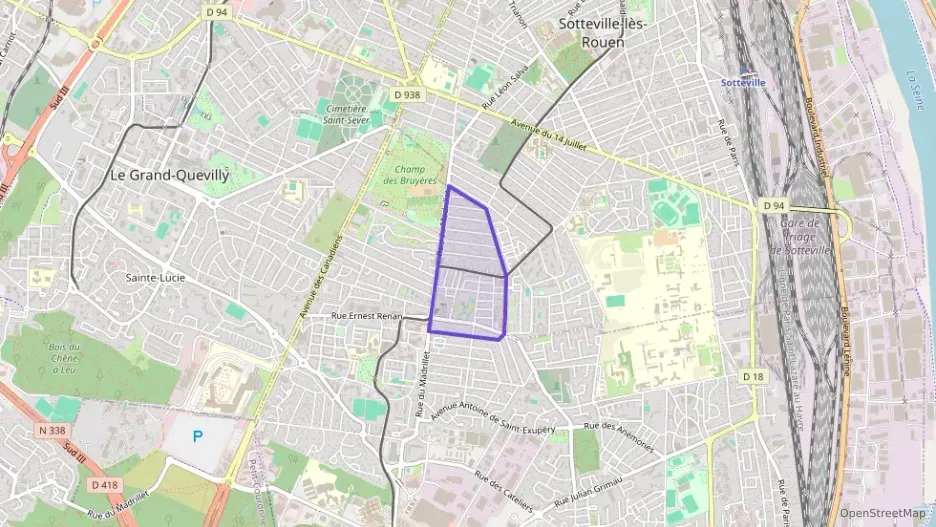 Appartement 56 m² trois pièces à vendre à Saint-Étienne-du-Rouvray Appartement 56 m² trois pièces à vendre à Saint-Étienne-du-Rouvray