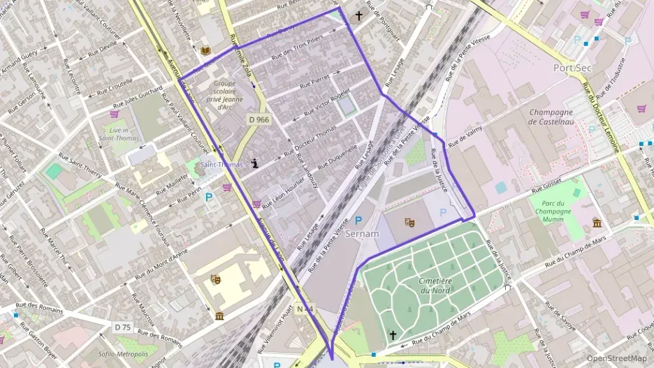 Appartement 48 m² trois pièces à vendre à Reims