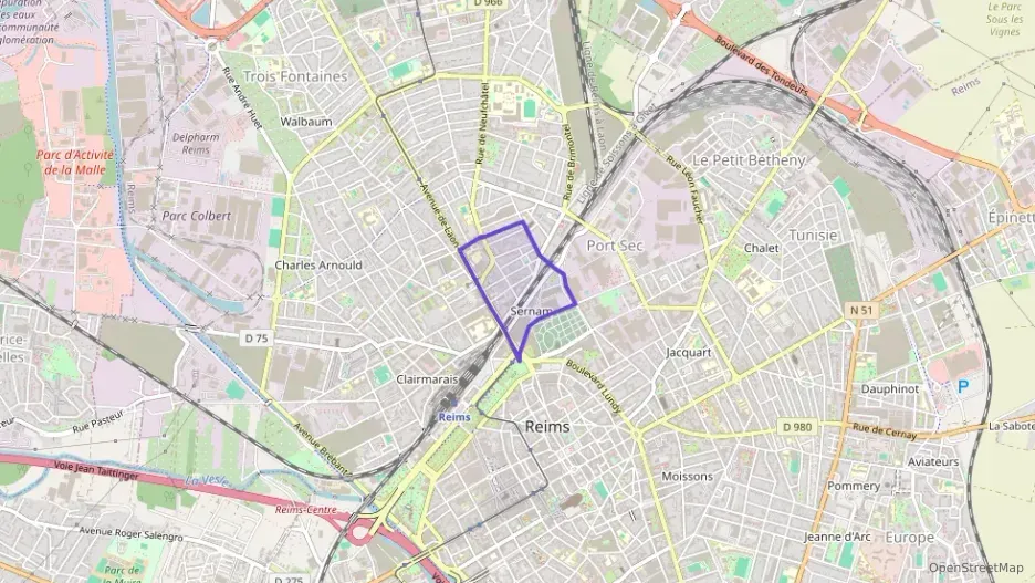 Appartement 48 m² trois pièces à vendre à Reims