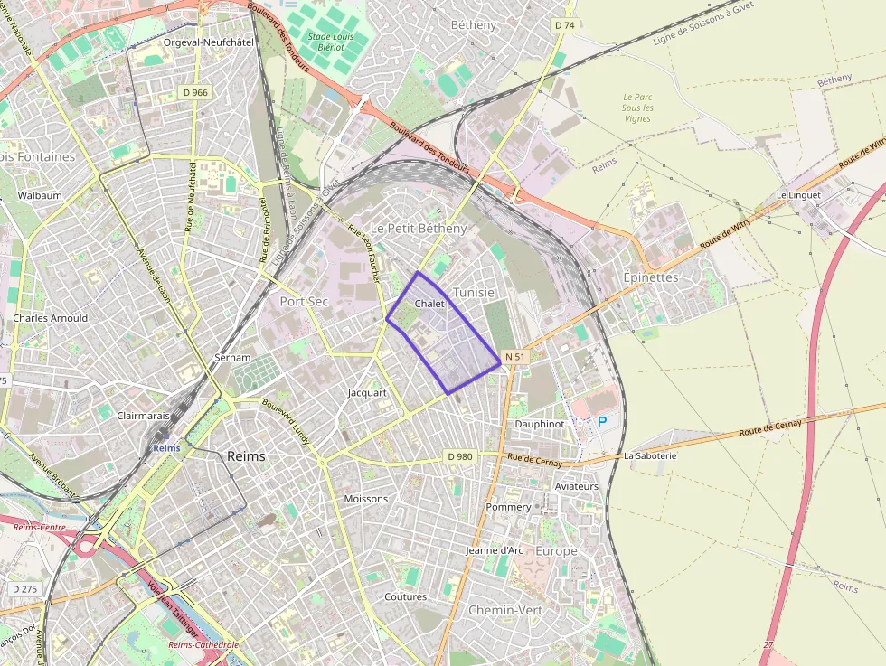 Appartement 69 m² une piece à vendre à Reims