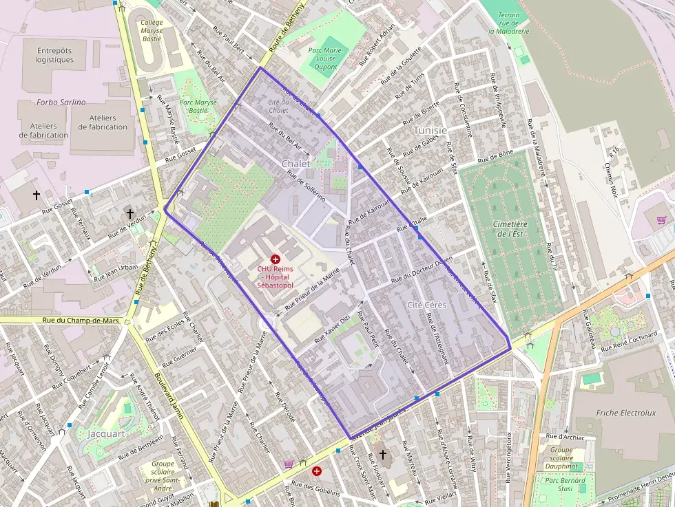 Appartement 57 m² trois pièces à vendre à Reims