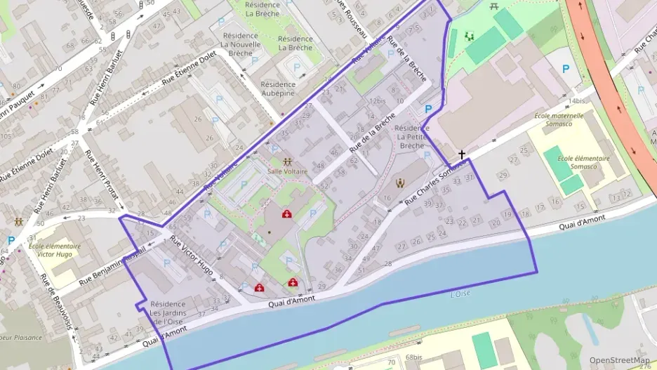 Appartement 78 m² quatre pièces à vendre à Creil