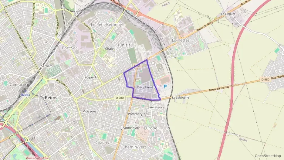 Appartement 72 m² quatre pièces à vendre à Reims