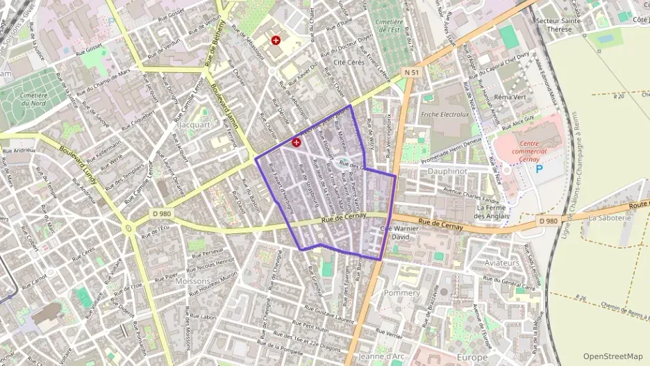 Appartement 66 m² trois pièces à vendre à Reims