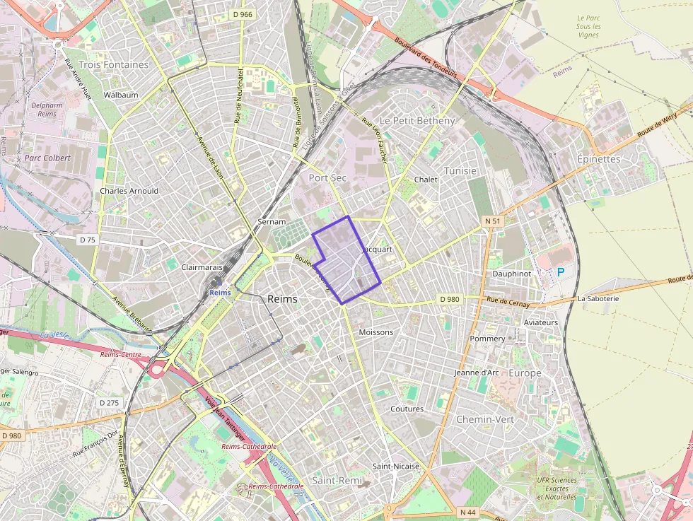 Appartement 60 m² une piece à vendre à Reims