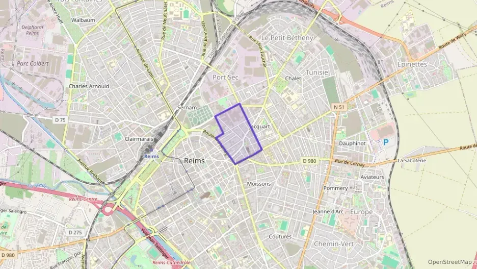 Appartement 60 m² une piece à vendre à Reims