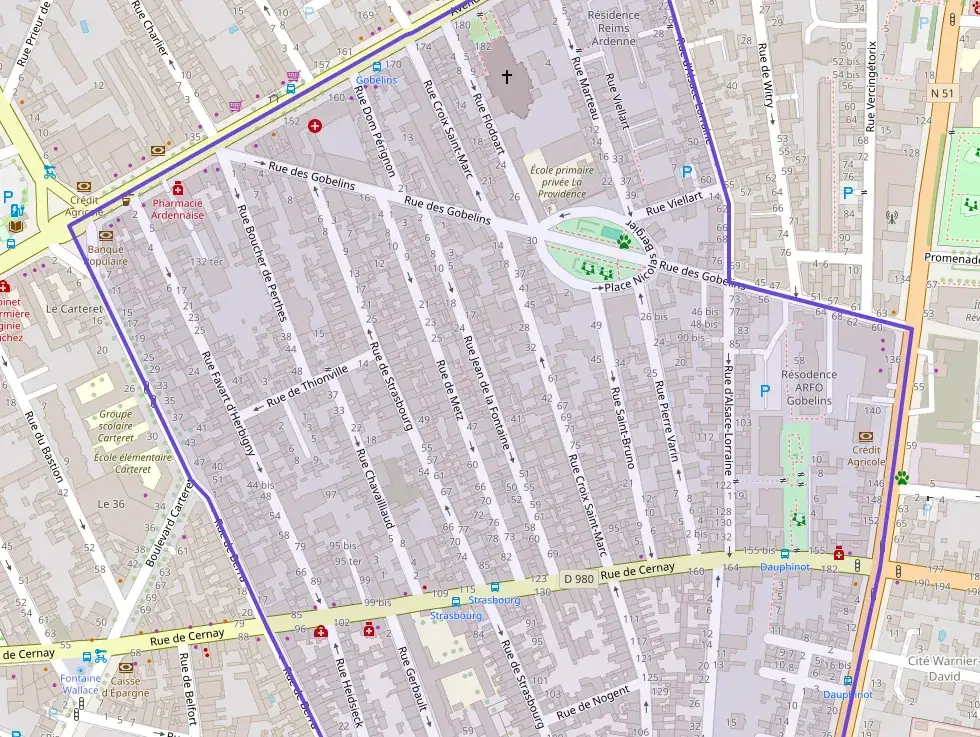 Appartement 63 m² trois pièces à vendre à Reims