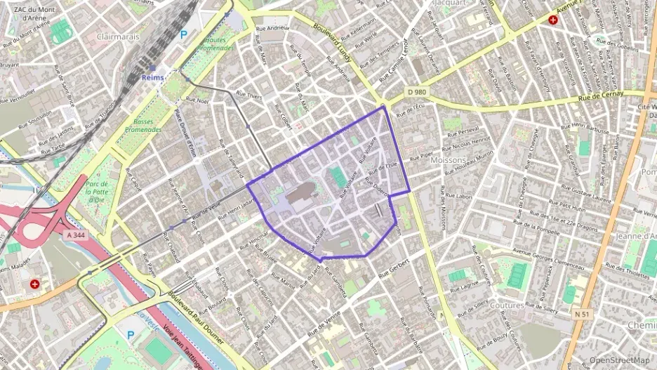 Appartement 91 m² quatre pièces à vendre à Reims