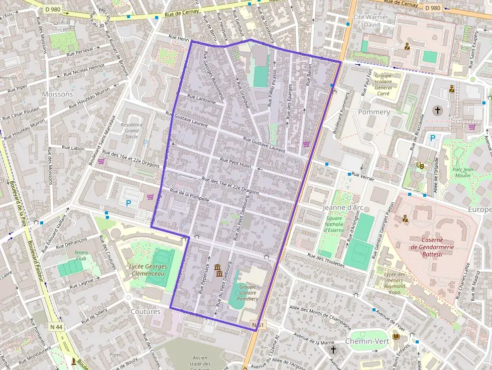 Appartement 70 m² quatre pièces à vendre à Reims