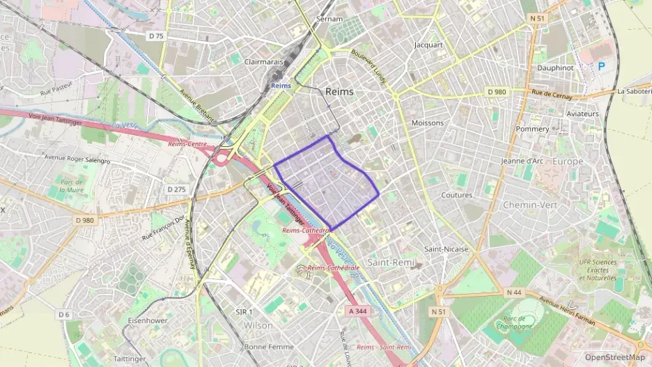 Appartement 47 m² trois pièces à vendre à Reims