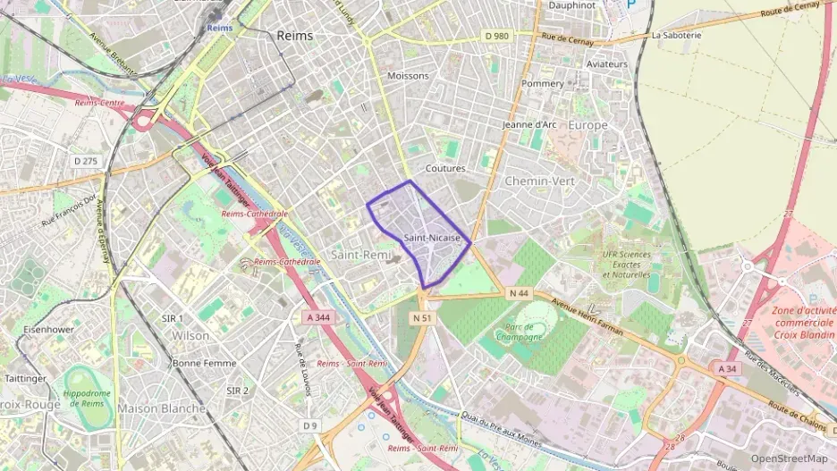 Appartement 45 m² deux pieces à vendre à Reims
