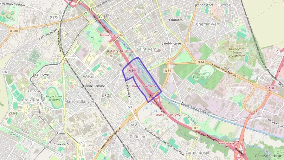 Appartement 52 m² deux pieces à vendre à Reims