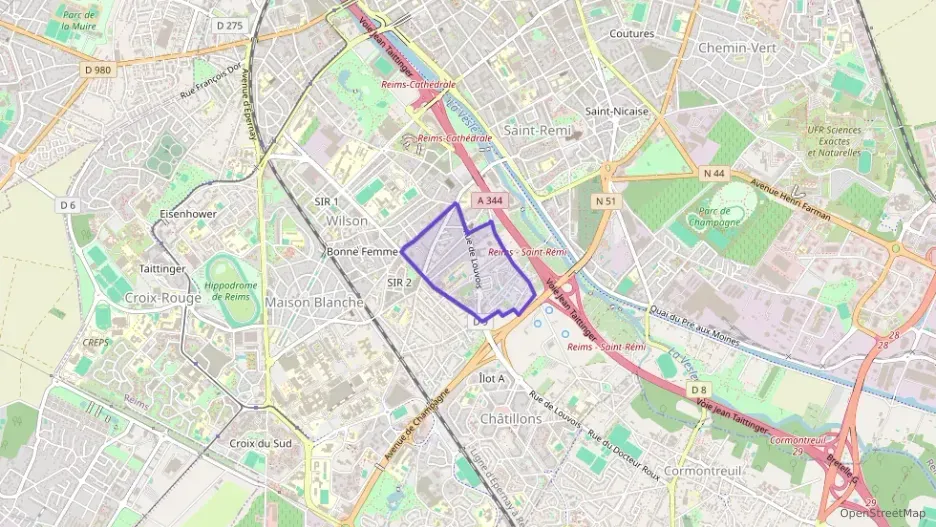 Appartement 51 m² trois pièces à vendre à Reims