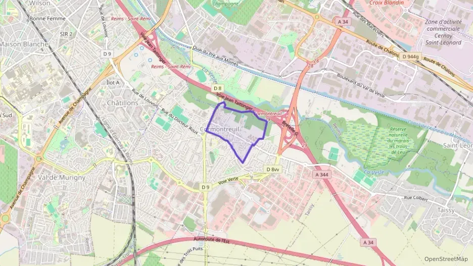 Appartement 88 m² trois pièces à vendre à Cormontreuil