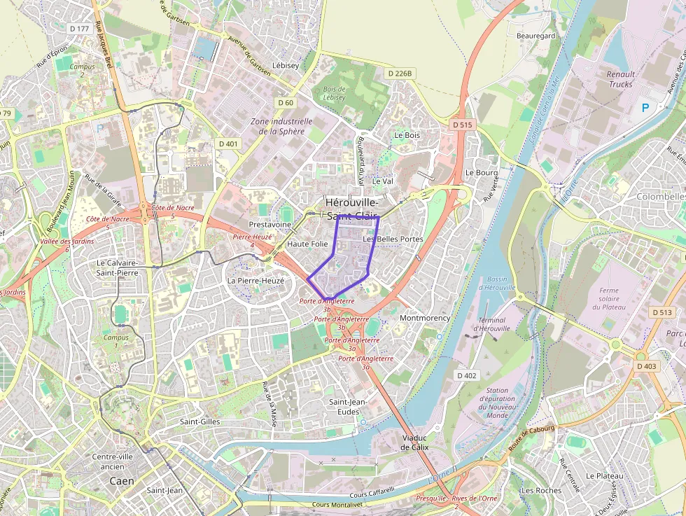 Appartement 60 m² trois pièces à vendre à Hérouville-Saint-Clair