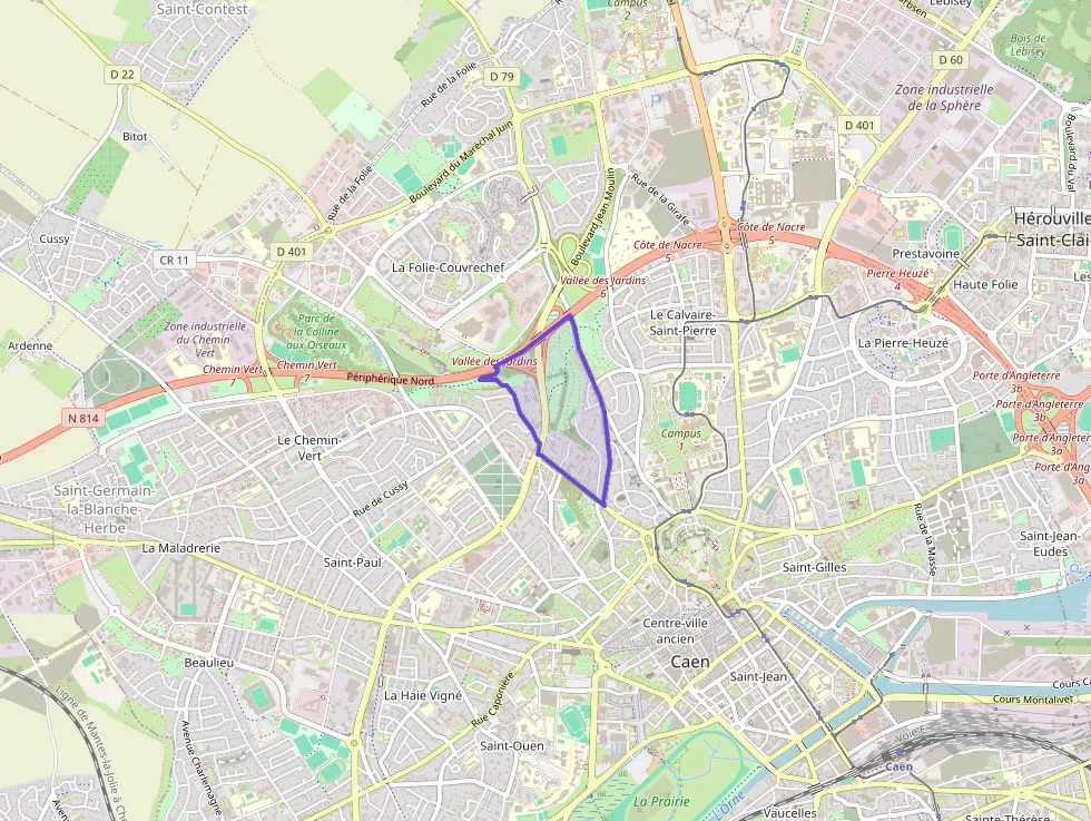 Appartement 21 m² une piece à vendre à Caen