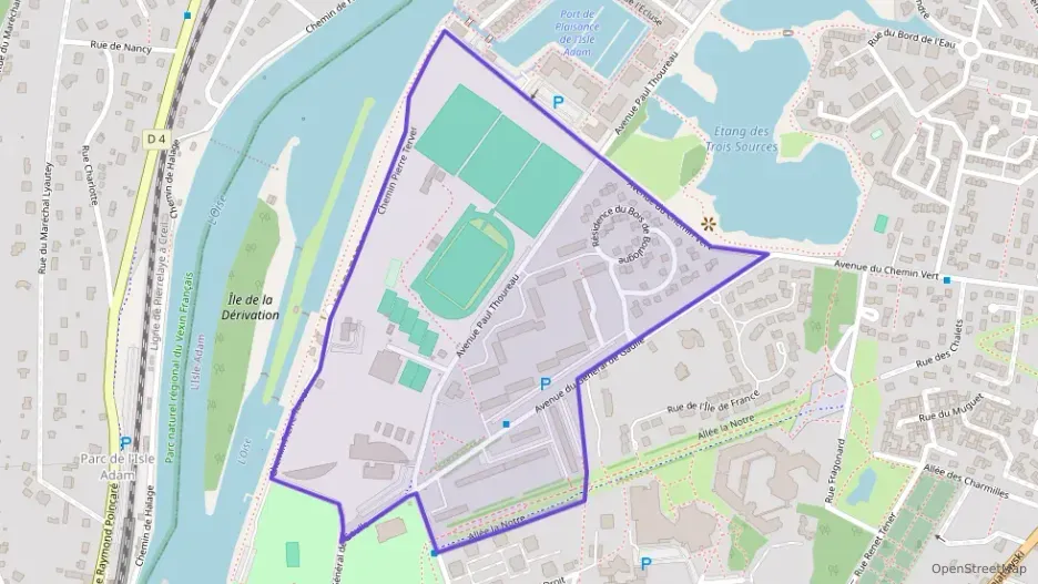 Appartement 66 m² trois pièces à vendre à L`Isle-Adam