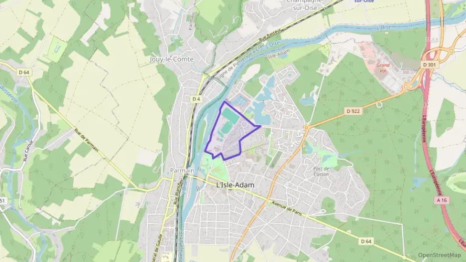 Appartement 66 m² trois pièces à vendre à L`Isle-Adam