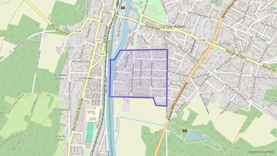 Appartement 76 m² deux pieces à vendre à L`Isle-Adam