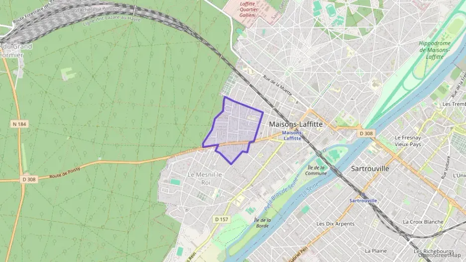 Appartement 82 m² quatre pièces à vendre à Maisons-Laffitte