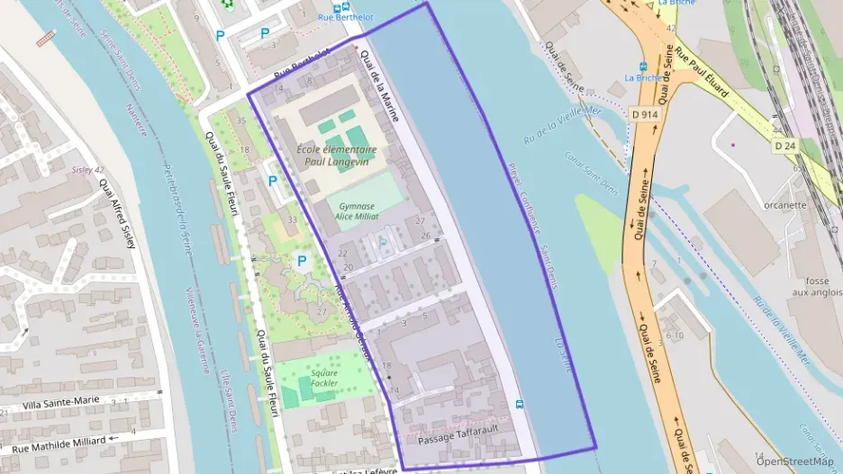 Appartement 44 m² trois pièces à vendre à L`Île-Saint-Denis