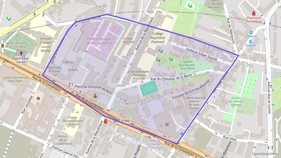 Appartement 63 m² trois pièces à vendre à La Courneuve